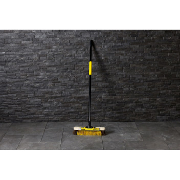 Bulldozer Utilty Broom with Scraper and Handle 380mm 15\"*