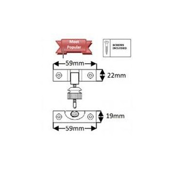 Sash Window Brighton Fastener PB