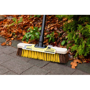 Bulldozer Utilty Broom with Scraper and Handle 380mm 15\"*