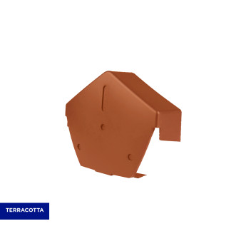 Roofing Universal Verge Centre Cap Angled Terracotta*