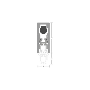 Drop Down Surface Mounted Seal 935mm SAA*