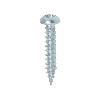 Woodscrew Zinc Plated Round Head 8 x 1 (200)