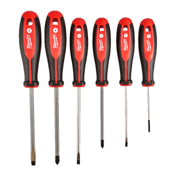 Milwaukee Tri Lobe Screwdriver Set PZ/SLT 6pk*