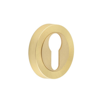 Escutcheon Euro Profile To Suit Bari Lever Satin Brass