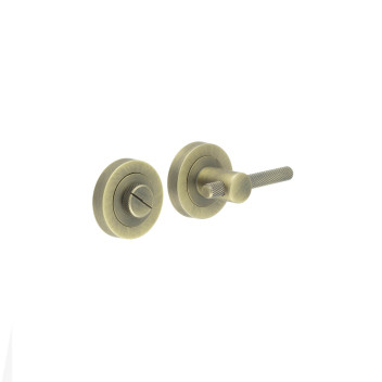 Bathroom Turn & Release Knurled To Suit Bari Lever Antique Brass*