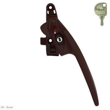 Window Handle Titon Select Cockspur Brown RH*