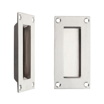 Flush Pull Handle Rectangular SS 102mm*