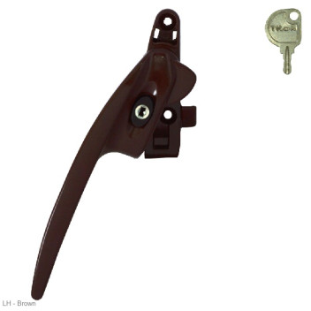 Window Handle Titon Select Cockspur Brown LH*