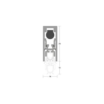 Drop Down Rebated Seal 935mm SAA*