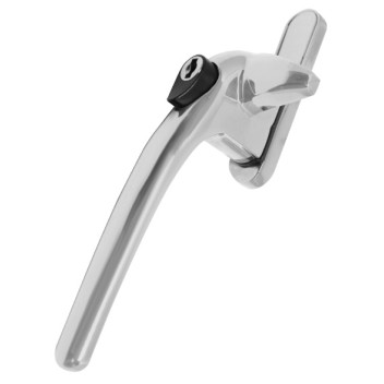 Adjustable Cockspur Window Handle White LH 9-21mm