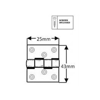 Sash Window Baton Rod Hinge (2) BP