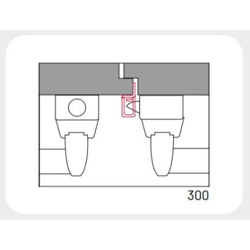 Exidor 300 Double Rebated Door Keep*