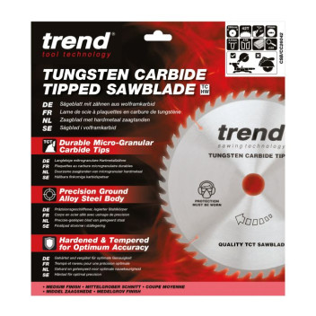 Trend CSB/CC26042 Craft Saw Blade Cross Cut 260 x 42T x 30mm Bore*